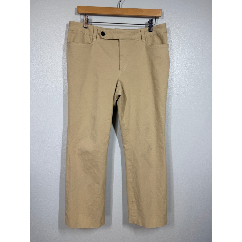 Lauren Ralph Lauren Pants Women 12P Tan Adelle Petite Chino Career Stretch Khaki